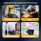Portable Waist Fan, Shirt Fan Rechargeable Speed Powerful Belt Fan with RPM Personal Cool Clip Fan